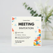 Business Meeting Einladung (Stehend Vorderseite)