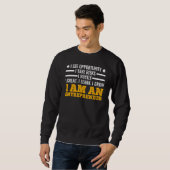 Business Mentality Create Learn Growth Unternehmer Sweatshirt (Vorne ganz)