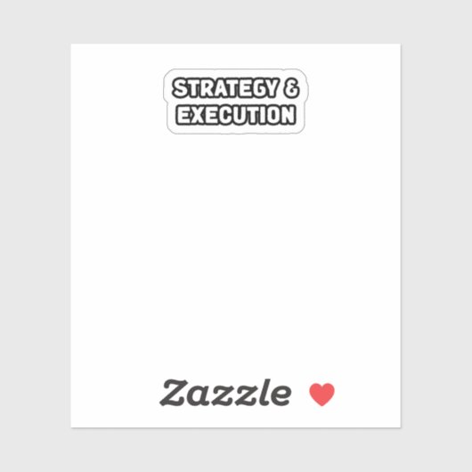 Business Mindset Erfolgsfokus für die Umsetzung de Aufkleber (Blatt)