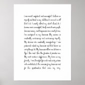 Business Mindset Office Mantra Poster (Vorne)