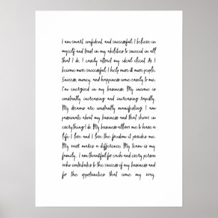 Business Mindset Office Mantra Poster