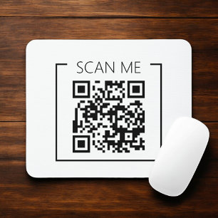 Business-Minimalist QR-Code Scan Me  Mousepad