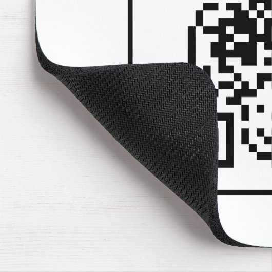Business Minimalist QR Code Scan Me Mousepad (Ecke)