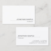Business Minimalistisches Elegantes Modernes Templ Visitenkarte (Vorne/Hinten)