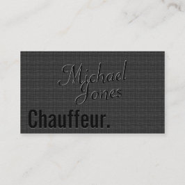 Business mit Chauffeur Visitenkarte