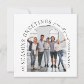 Business Modern Arch Foto Weihnachten (Vorderseite)