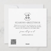 Business Modern Arch Foto Weihnachten (Rückseite)