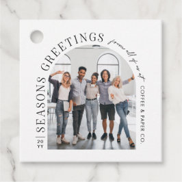 Business Modern Arch Foto Weihnachten Geschenkanhänger