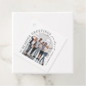 Business Modern Arch Foto Weihnachten Geschenkanhänger (Beispiel)