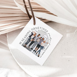 Business Modern Arch Foto Weihnachten Geschenkanhänger