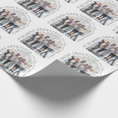 Business Modern Arch Foto Weihnachten Geschenkpapier (Ecke)