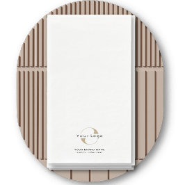 Business Modern Logo & Text Minimal Unternehmen We Serviette