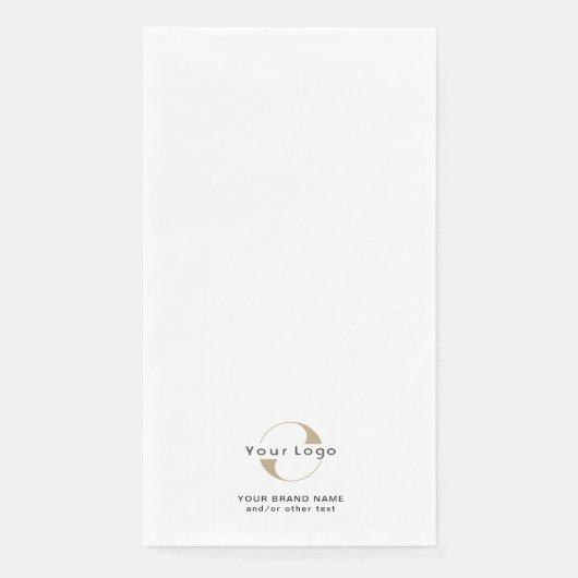 Business Modern Logo & Text Minimal Unternehmen We Serviette (Vorderseite)