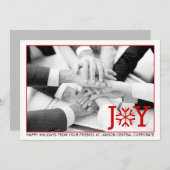 Business Moderne rote Freude Minimum Weihnachten F (Vorne/Hinten)