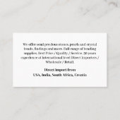 Business Monogram Simple Basic Classic Visitenkarte (Rückseite)