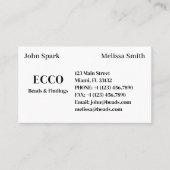 Business Monogram Simple Basic Classic Visitenkarte (Vorderseite)