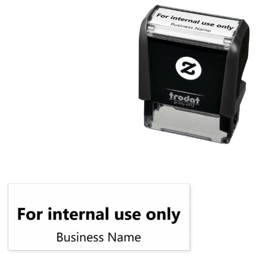 Business Name For Internal Use Only Permastempel (Beispiel)