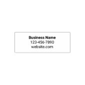 Business Name in Bold Phone Number Website Permastempel (Design)