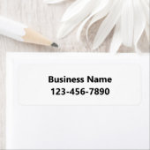 Business Name Phone Number Bold Text Product Label (Insitu)