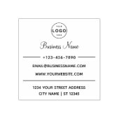 Business Name & Return Address Personalized Logo Gummistempel (Prägung)