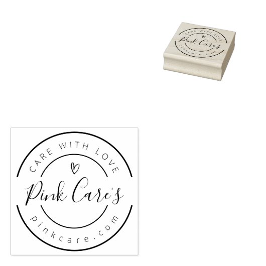 Business Name, Slogan and Website Gummistempel (Stempel)