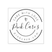 Business Name, Slogan and Website Gummistempel (Prägung)