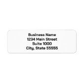 Business Name Suite Number Return Address (Bold) (Vorne)