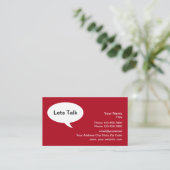 Business Networking Clever Visitenkarte (Stehend Vorderseite)