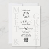 Business Networking Dinner Event Logo QR Code Einladung (Vorderseite)