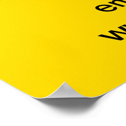 Business New Year Sale auf gelbem Poster (Ecke)