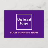 Business New Year Small Lila Flat Card (Rückseite)