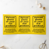 Business New Year Yellow Trifold Card Dreifach Gefaltete Karte (Innenseite)