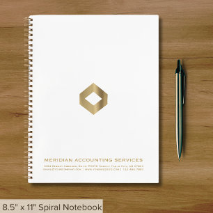 Business-Notebook mit Template-Logo Notizblock