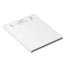 Business Notepad mit benutzerdefinierter Aquamarin Notizblock