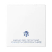 Business Notepad mit Firmenlogo Notizblock (Vorderseite)