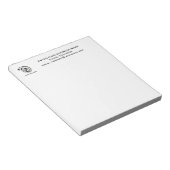 Business-Notizblock mit Logo Notizblock (angewinkelt)