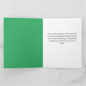 Business oder Organisation Snowman Design Weihnach Karte (Innenseite)