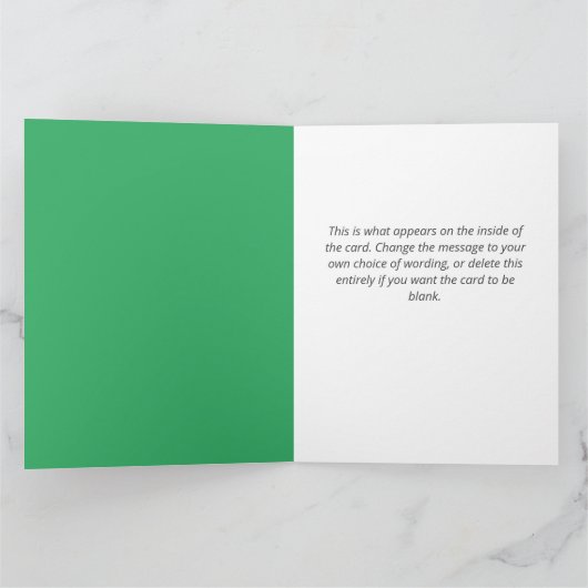 Business oder Organisation Snowman Design Weihnach Karte (Innenseite)