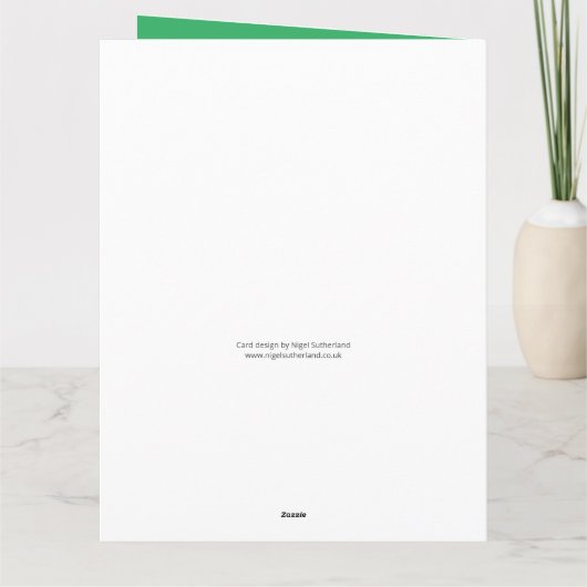 Business oder Organisation Snowman Design Weihnach Karte (Rückseite)