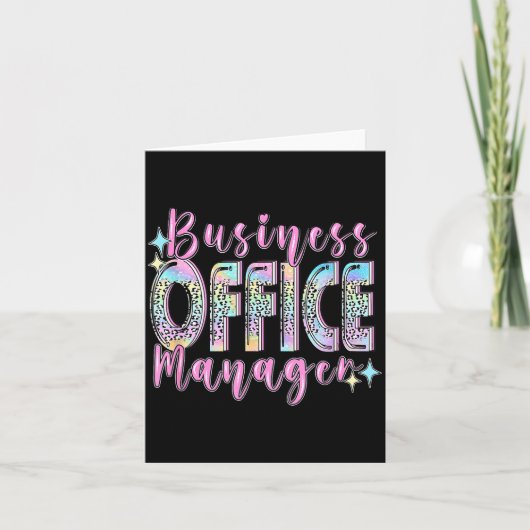Business Office Manager Funny Front Teamwork Regio Karte (Vorderseite)