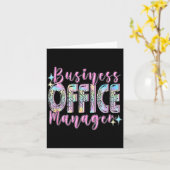 Business Office Manager Funny Front Teamwork Regio Karte (Gelbe Blume)