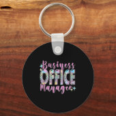 Business Office Manager Funny Front Teamwork Regio Schlüsselanhänger (Vorderseite)