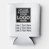 Business Office mit Logos und Kontaktinformationen Dosenkühler (Vorderseite)