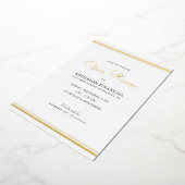 Business Open House Classic Beruflich Gold Folieneinladung (Gedreht)