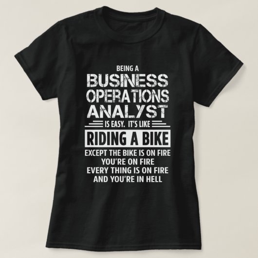 Business Operations Analyst T-Shirt (Design vorne)