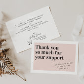 BUSINESS ORDER INSERT trendy Danke, dass Sie rot b Dankeskarte