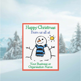Business Organisation Snowman Company Weihnachten Karte