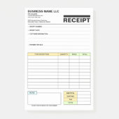(Business Pad) Payment Sales Invoice Receipt Book Post-it Klebezettel (Vorderseite)