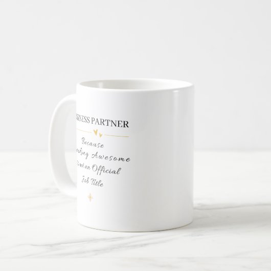 Business Partner Office Quote Kaffeetasse (Vorderseite Links)