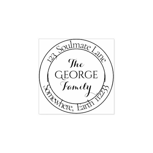 Business | Persönliche Gestaltung Gummistempel (Prägung)